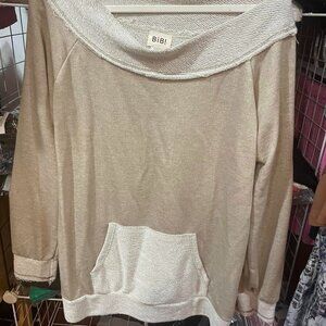 NEW BIBI FRENCH TERRY TUNIC L OR XL